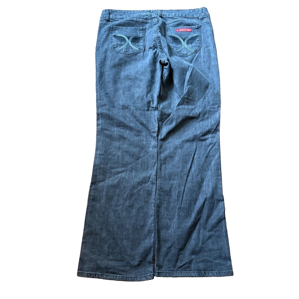 Sassoon Oh La La Women's Blue Denim Bootcut Boogie Jeans 1980s Size 16 Mid Rise